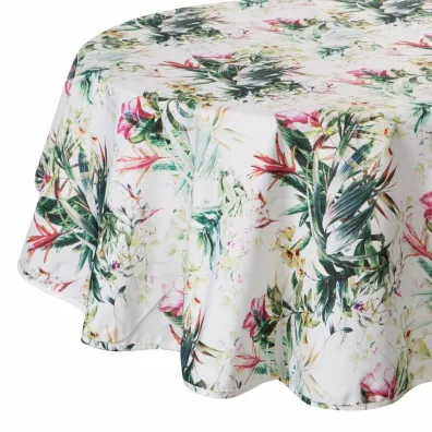 Eurofirany B.b. Choczyńscy Sp.J. Obrus ogrodowy GARDEN/31E 150 cm kwiaty