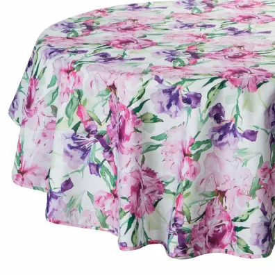 Eurofirany B.b. Choczyńscy Sp.J. Obrus ogrodowy GARDEN/34E 150 cm kwiaty