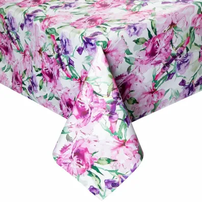 Eurofirany B.b. Choczyńscy Sp.J. Obrus ogrodowy GARDEN/34G 140x220 kwiaty