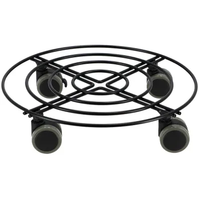 Esschert Design Metalowy wózek pod donicę 28 cm