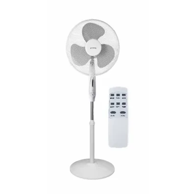 Volteno Wentylator podłogowy biały + pilot 40cm podstawa koło