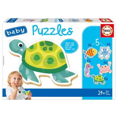 Puzzle 3-5 Morskie stworzenia Educa