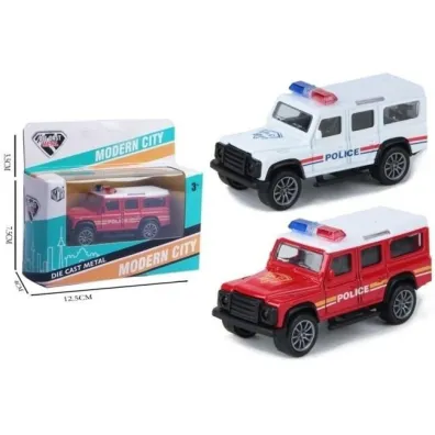 Radiowóz metalowy z napędem MIX Merkpol