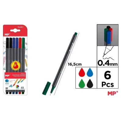 Mp Main Paper Cienkopis 0.4mm 4 kolory