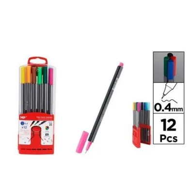Mp Main Paper Cienkopis 0.4mm 12 kolorów