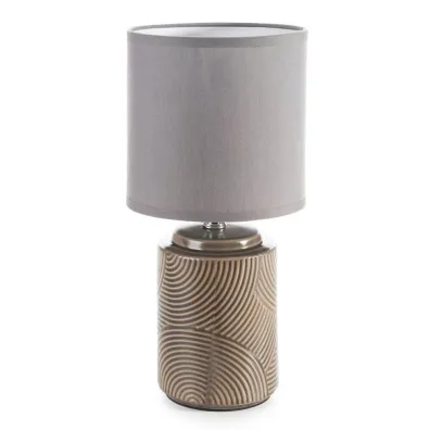 Eurofirany B.b. Choczyńscy Sp.J. Lampa stołowa NOEL 15x32 ceramiczna beżowa