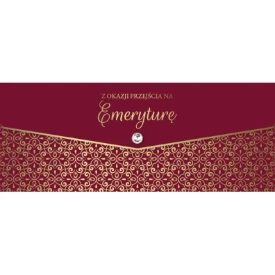 Karnet lux z okazji przejścia na emeryturę