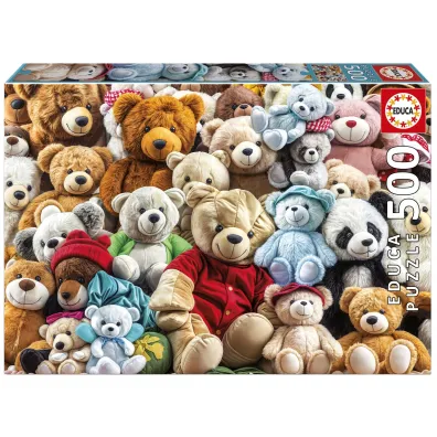 Puzzle 500 Pluszowe misie Educa