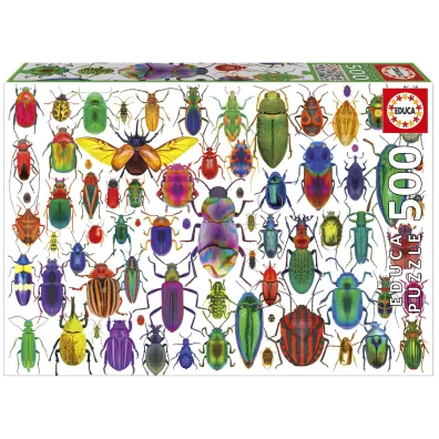 Puzzle 500 Kolorowe owady Educa
