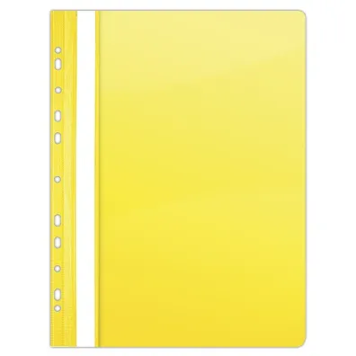 Paczka skoroszyt A4 DONAU twardy wpinany żółty 10 sztuk