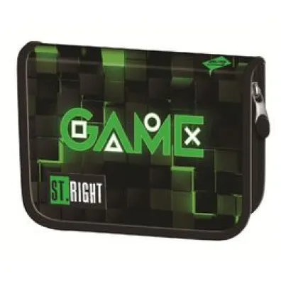 Piórnik dwuklapkowy bez wyposażenia Green Game