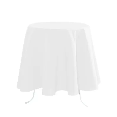 Stof Okrągły obrus NELSON 180 cm biały