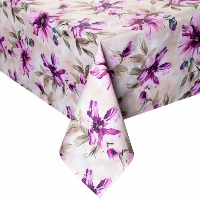 Eurofirany B.b. Choczyńscy Sp.J. Obrus ogrodowy GARDEN/29E 150 cm kwiaty