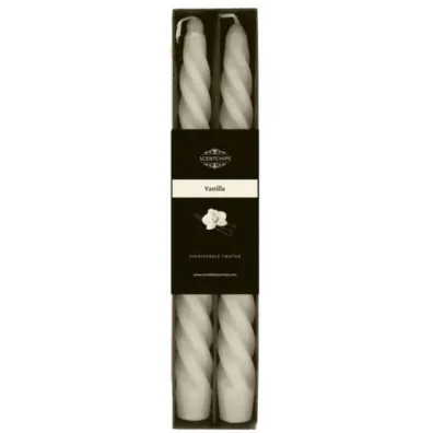 Świeca stołowa zakręcona o zapachu Vanilla 2 szt.