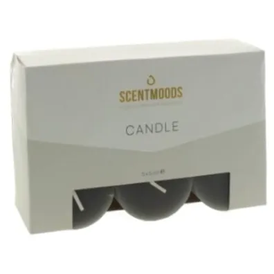 Rustykalna świeca w kolorze Black 5x5cm 6 szt.