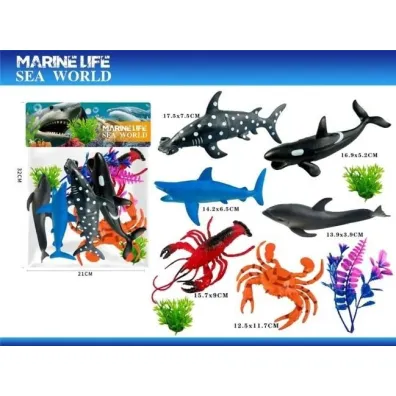 Zwierzęta morskie 6szt Merkpol