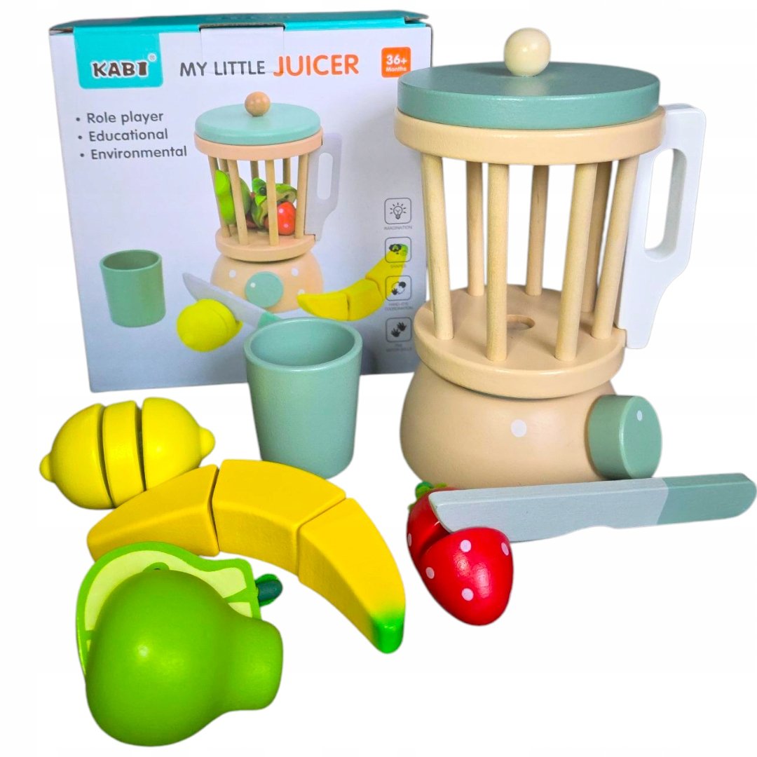 Zestaw kuchenny dla dzieci drewniany akcesoria do kuchni drewniany BLENDER