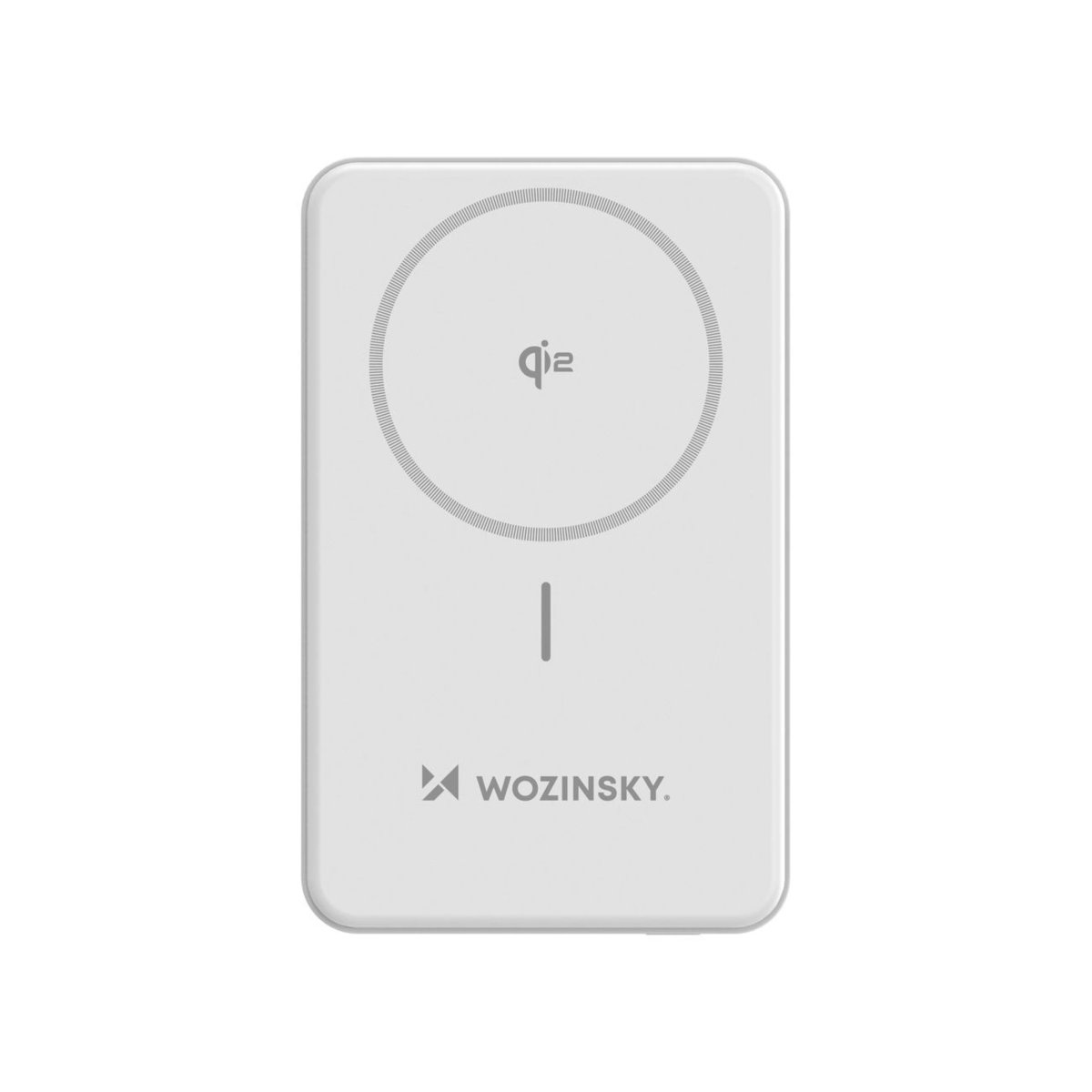 Powerbank Wozinsky WLWP-10KA0Y3WS 22,5W PD Qi2 10000 mAh, z podstawką, 1x USB-A, 1x USB-C - biały