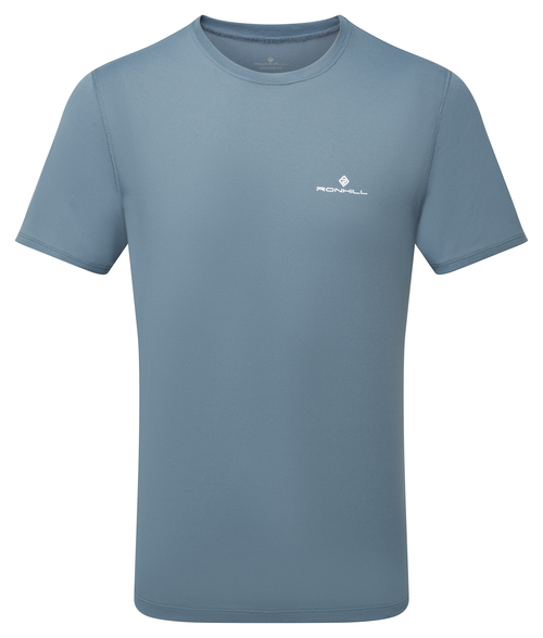RONHILL Koszulka biegowa męska CORE S/S TEE lake/bright white
