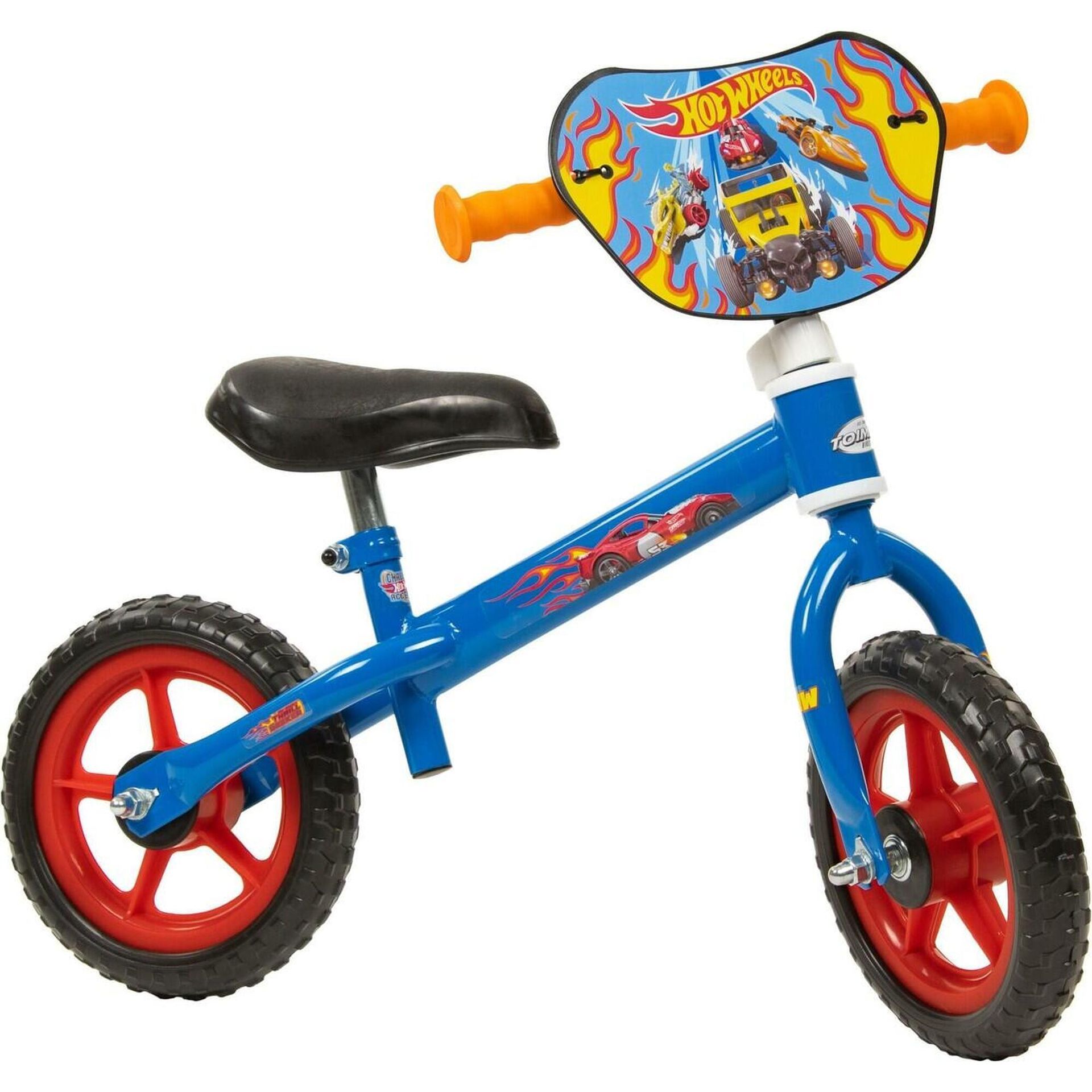 Rower dziecięcy TOIMSA Hot Wheels 10 cali dla chłopca Niebiesko-czerwony