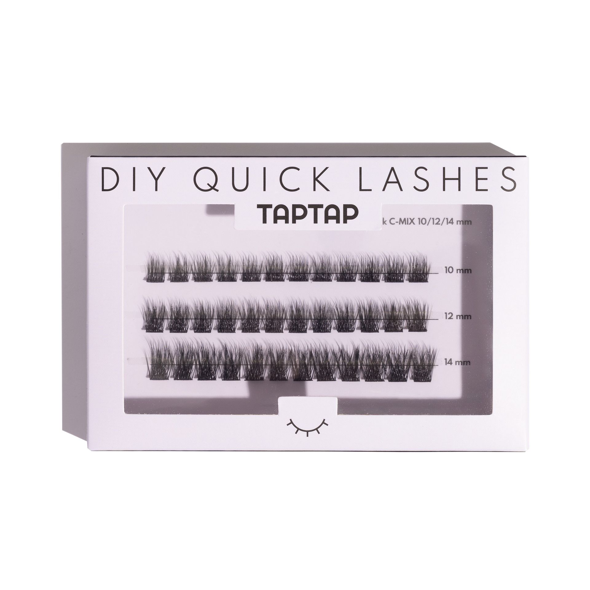 TAPTAP Kępki Rzęs DIY Thick C-MIX 10/12/14mm 36 szt.
