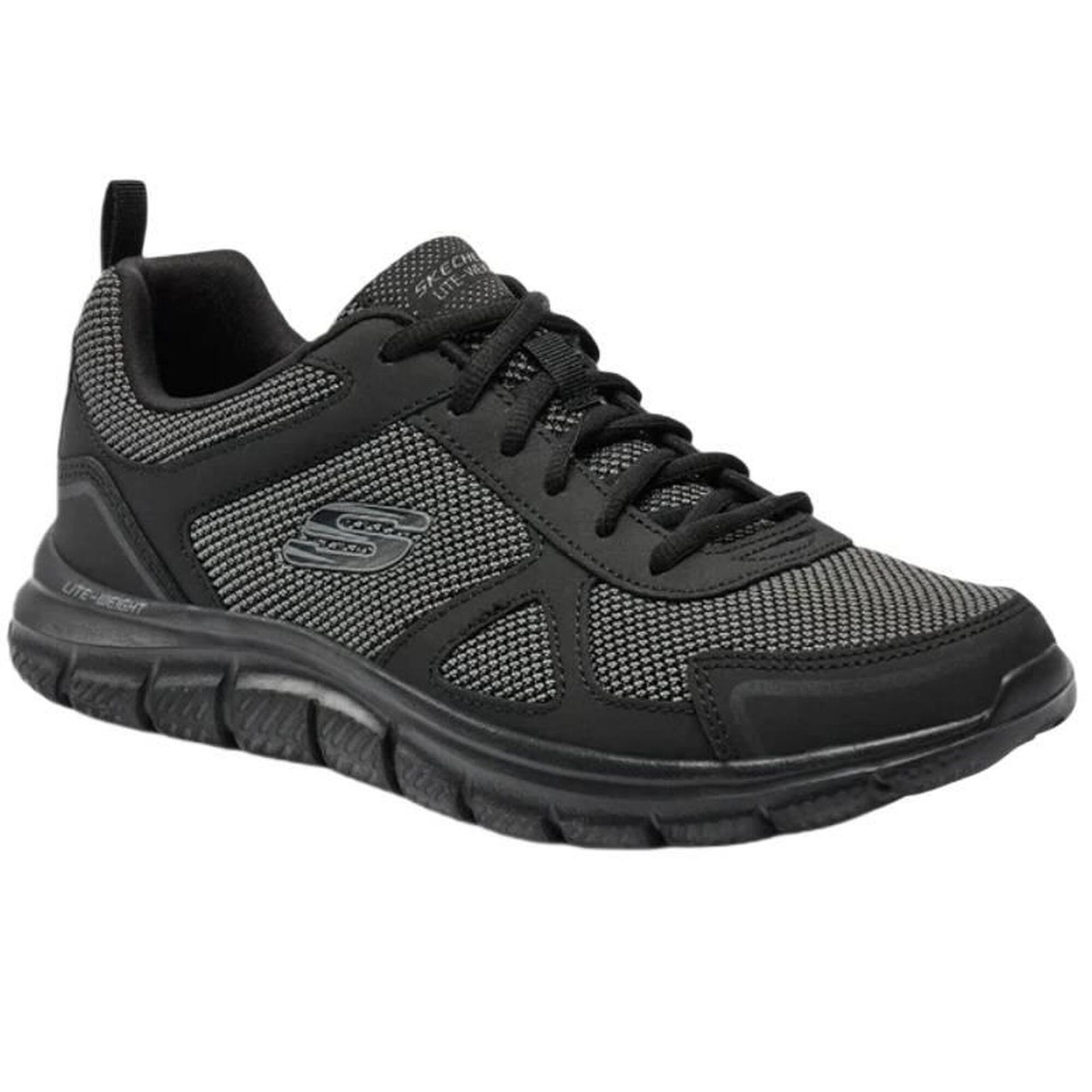 BUTY męskie SKECHERS TRACK BUCOLO 52630-BBK czarne lekkie sportowe 45
