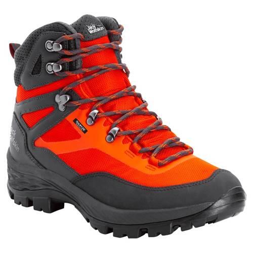 Jack Wolfskin Męskie buty trekkingowe Rebellion Guide Texapore Mid M, Orange Phantom, 43 EU