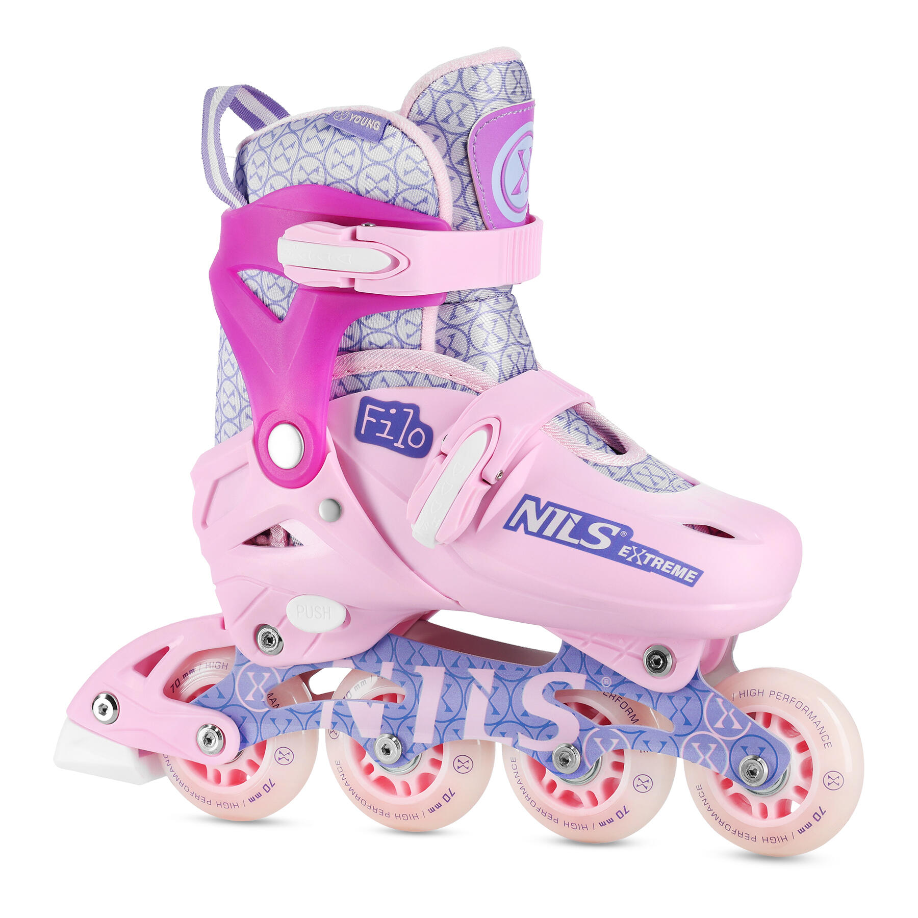 Rolki NILS EXTREME NA13102 ( 26-29) Różowy
