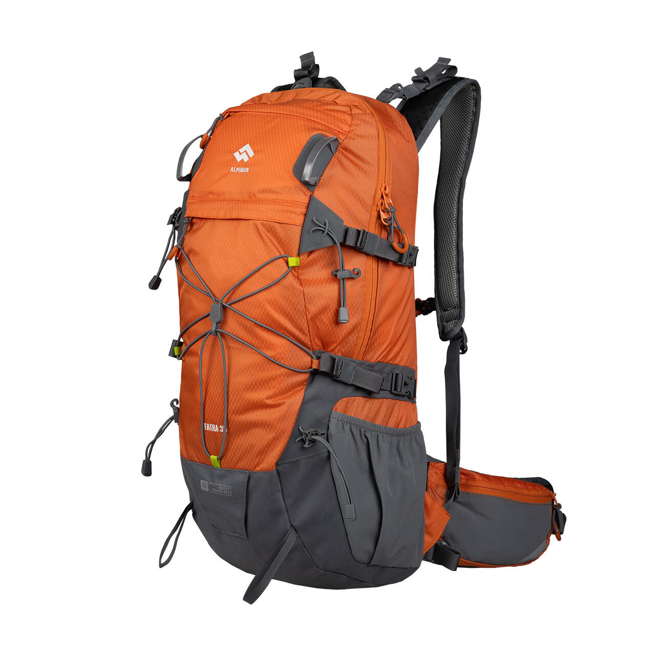 Plecak Alpinus Fatra 30 pomarańczowy, H2O, system nośny,Paski kompresyjne