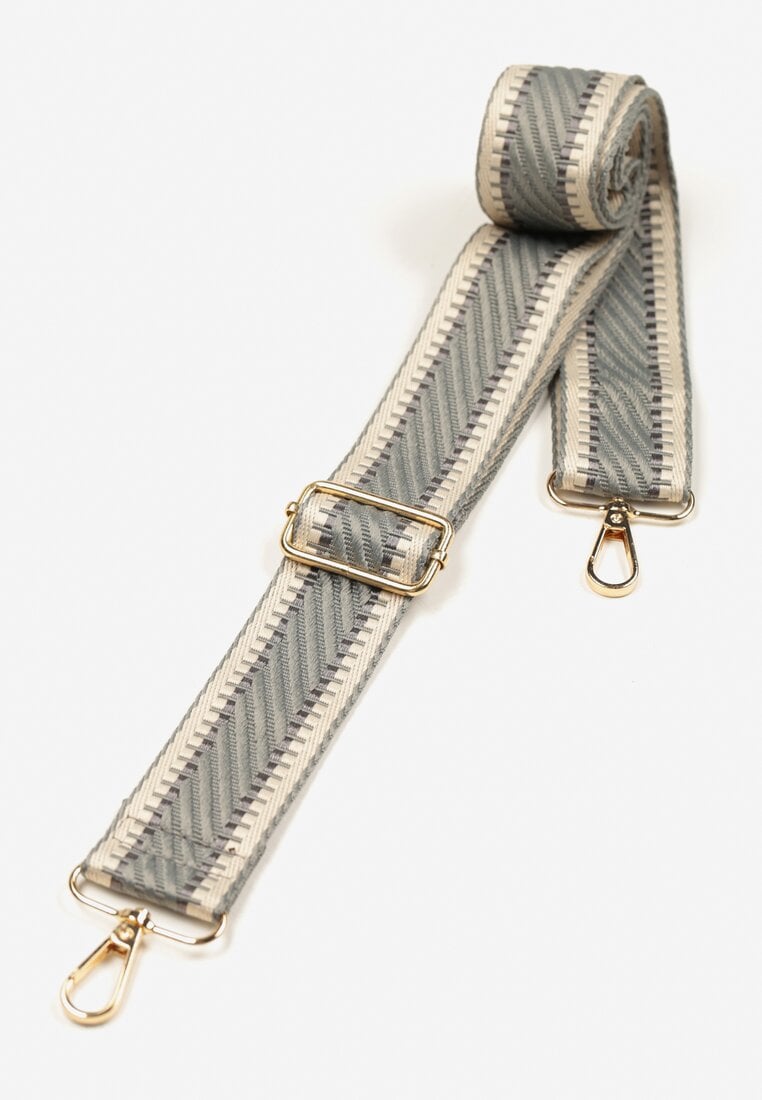 Szary Regulowany Pasek do Torebki Crossbody Rinalea