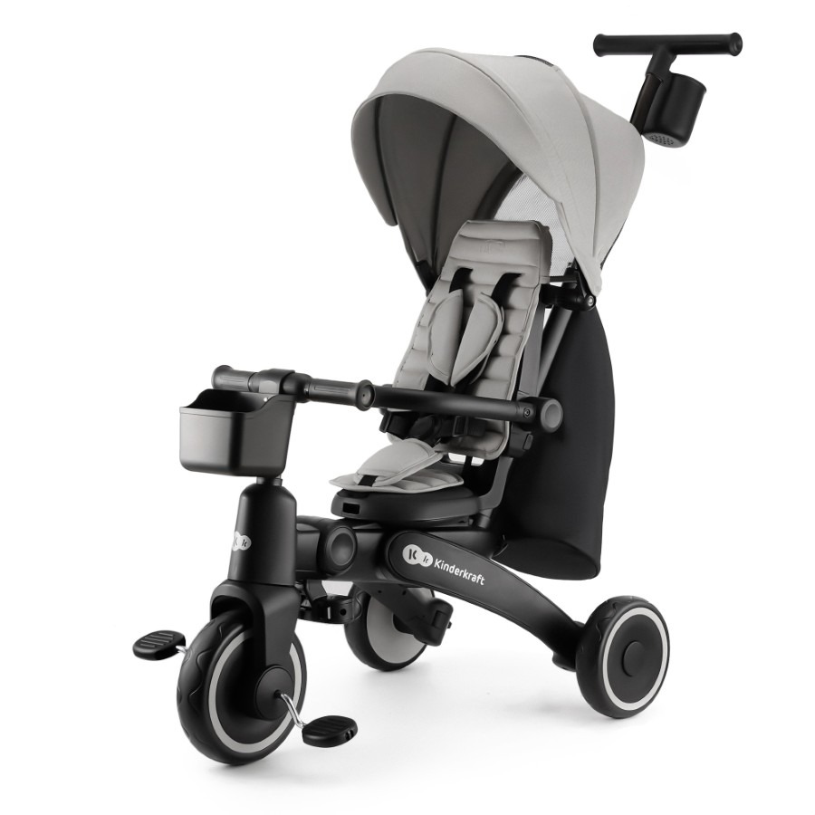Kinderkraft, Jazz 2, rowerek trójkołowy, Rocket Grey