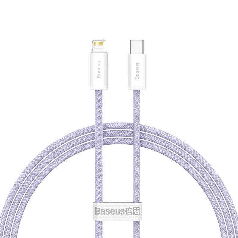 Baseus Dynamic 2 USB-C do Lightning, 20W, 1m fioletowy