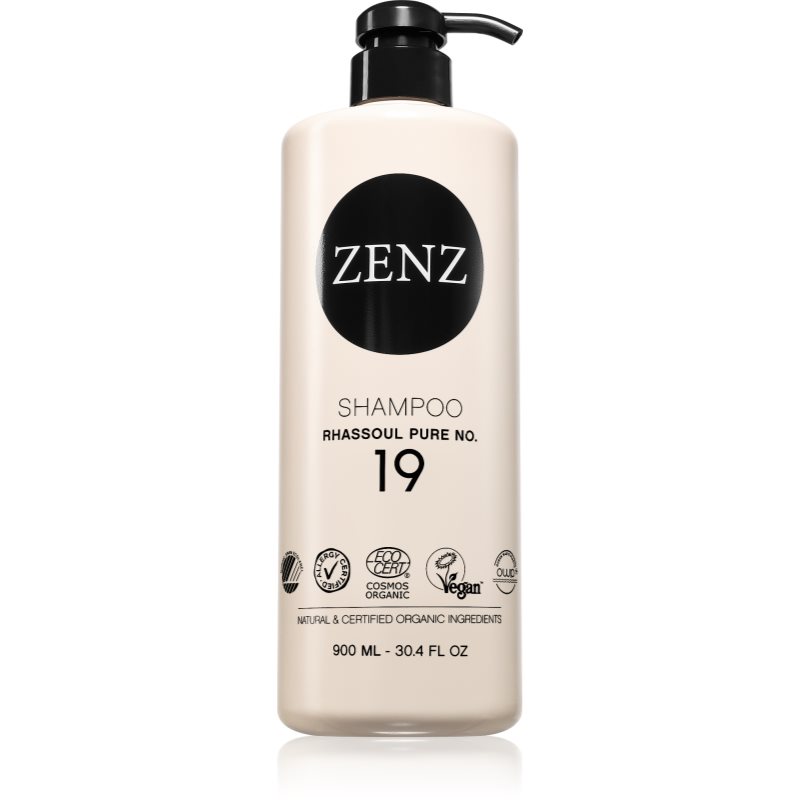 ZENZ Organic Rhassoul Pure No. 19 szampon nawilżający zapewnia efekt odżywki 900 ml