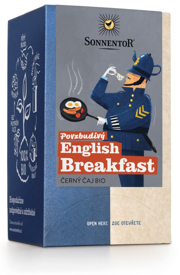 Sonnentor - Orzeźwiające angielskie śniadanie, torebki herbaty, ekologiczne, 18 szt.