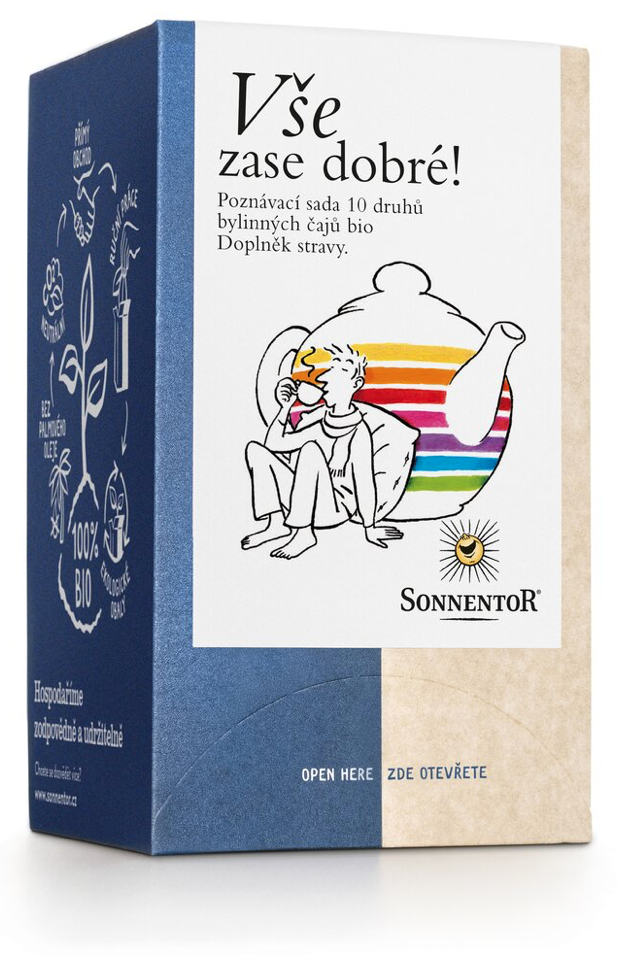 Sonnentor - Wszystko znów w porządku! zestaw edukacyjny, torebki herbaty, ekologiczne, 20 szt.