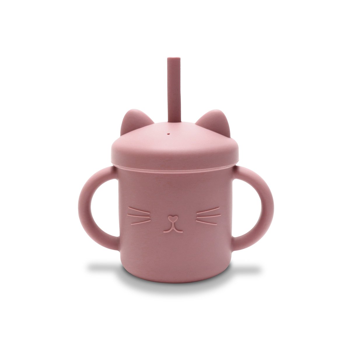 LORELLI CUP - KUBEK SILIKONOWY ZE SŁOMKĄ DEEP PINK