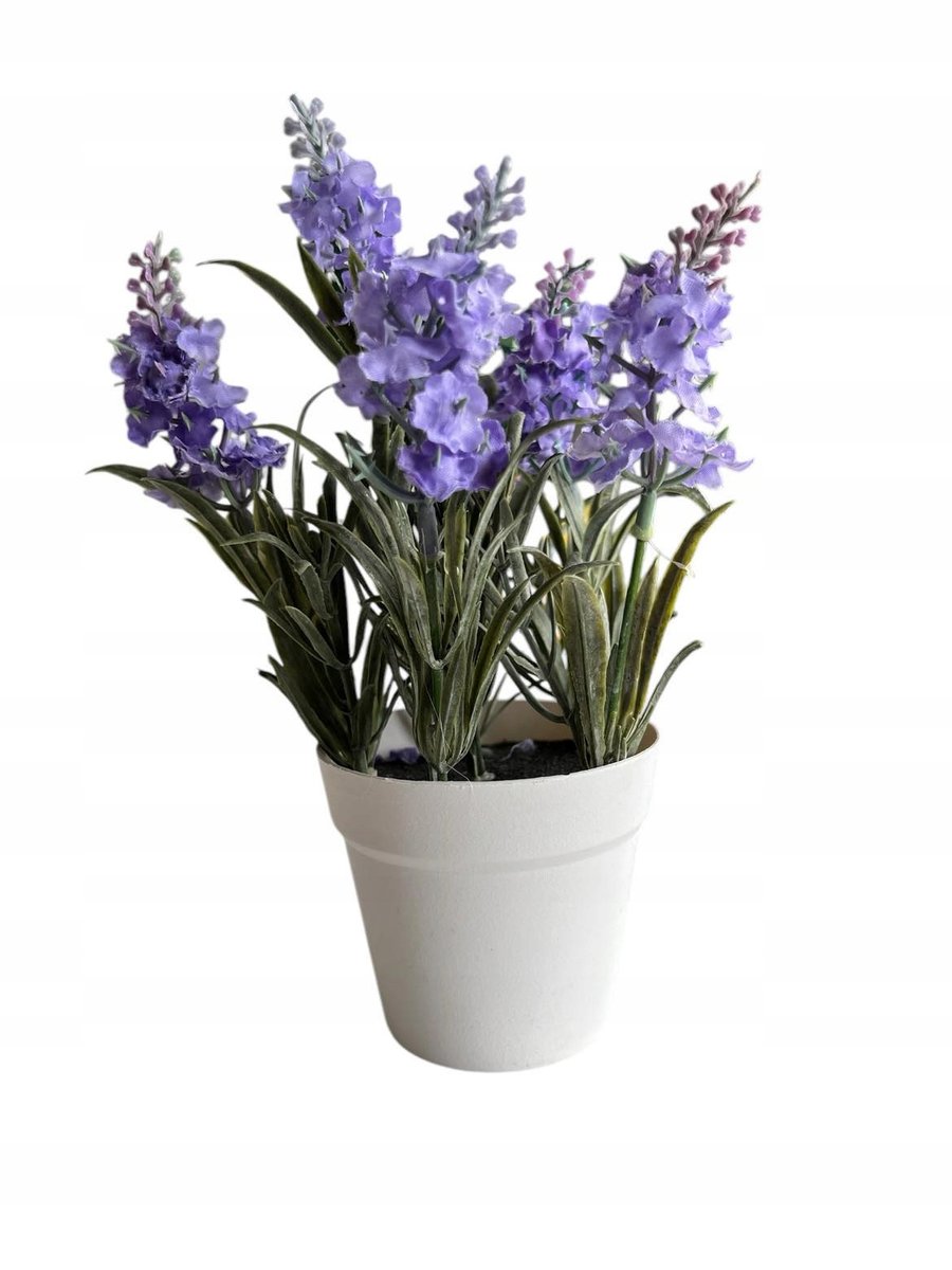 Kwiat lawendy sztuczny 25cm w doniczce Lawenda