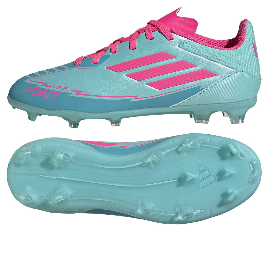 Buty adidas F50 League FG/MG Jr FG Jr IH0931 niebieski 28 1/2