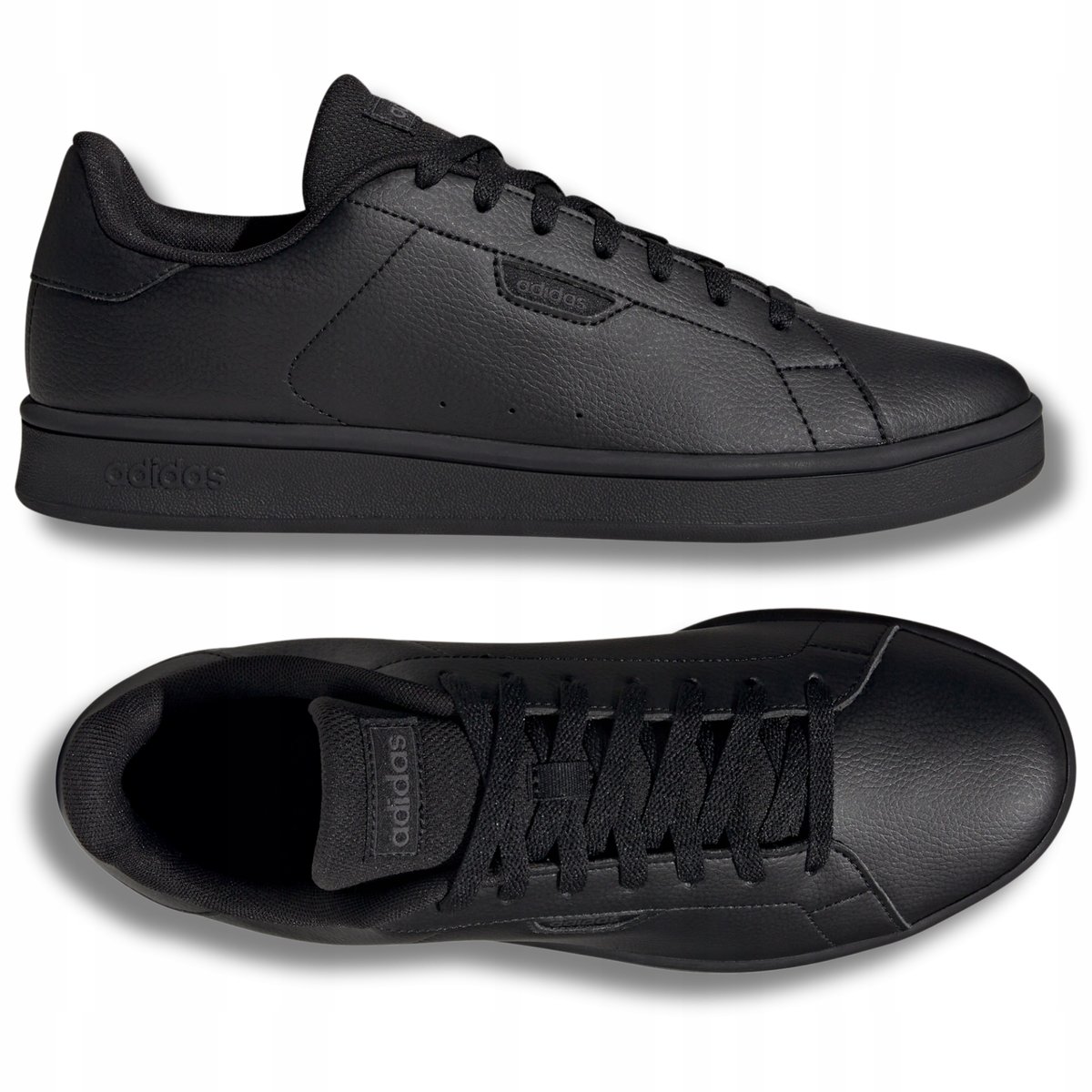 BUTY SPORTOWE MĘSKIE TRAMPKI ADIDAS WYGODNE NA CO DZIEŃ CZARNE 44 2/3