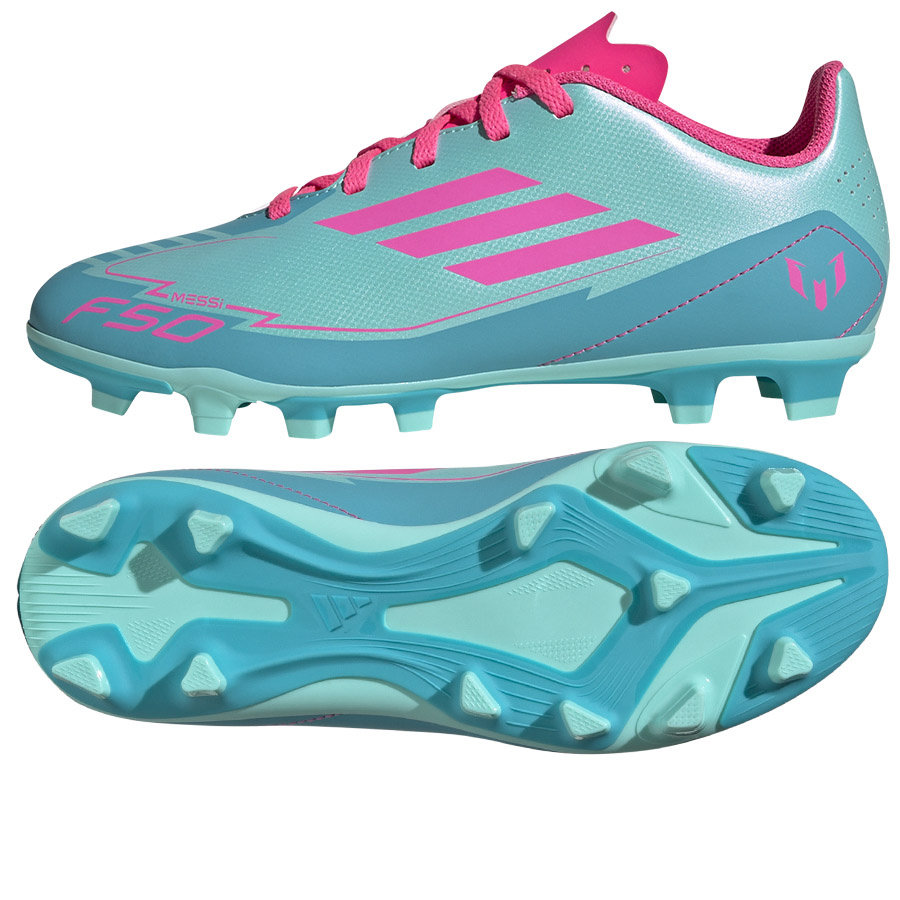 Buty adidas F50 Club Jr FG/MG IH0932 niebieski 28