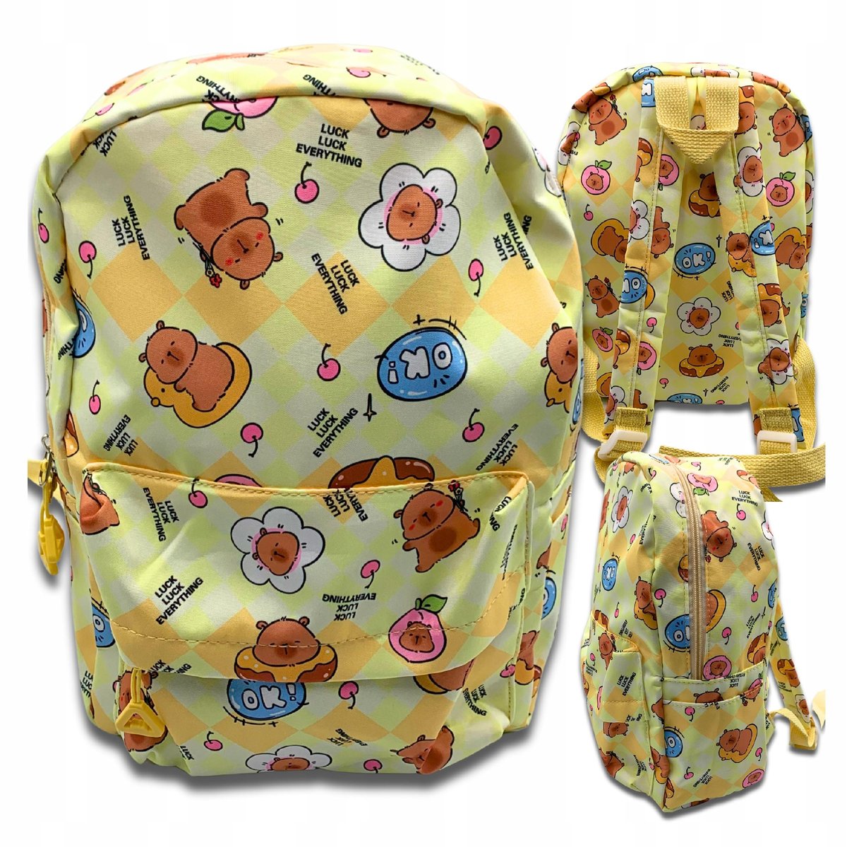 Plecak Kapibara Do Szkoly Szkolny Miejski Podróżny Plecaczek Kapibarka