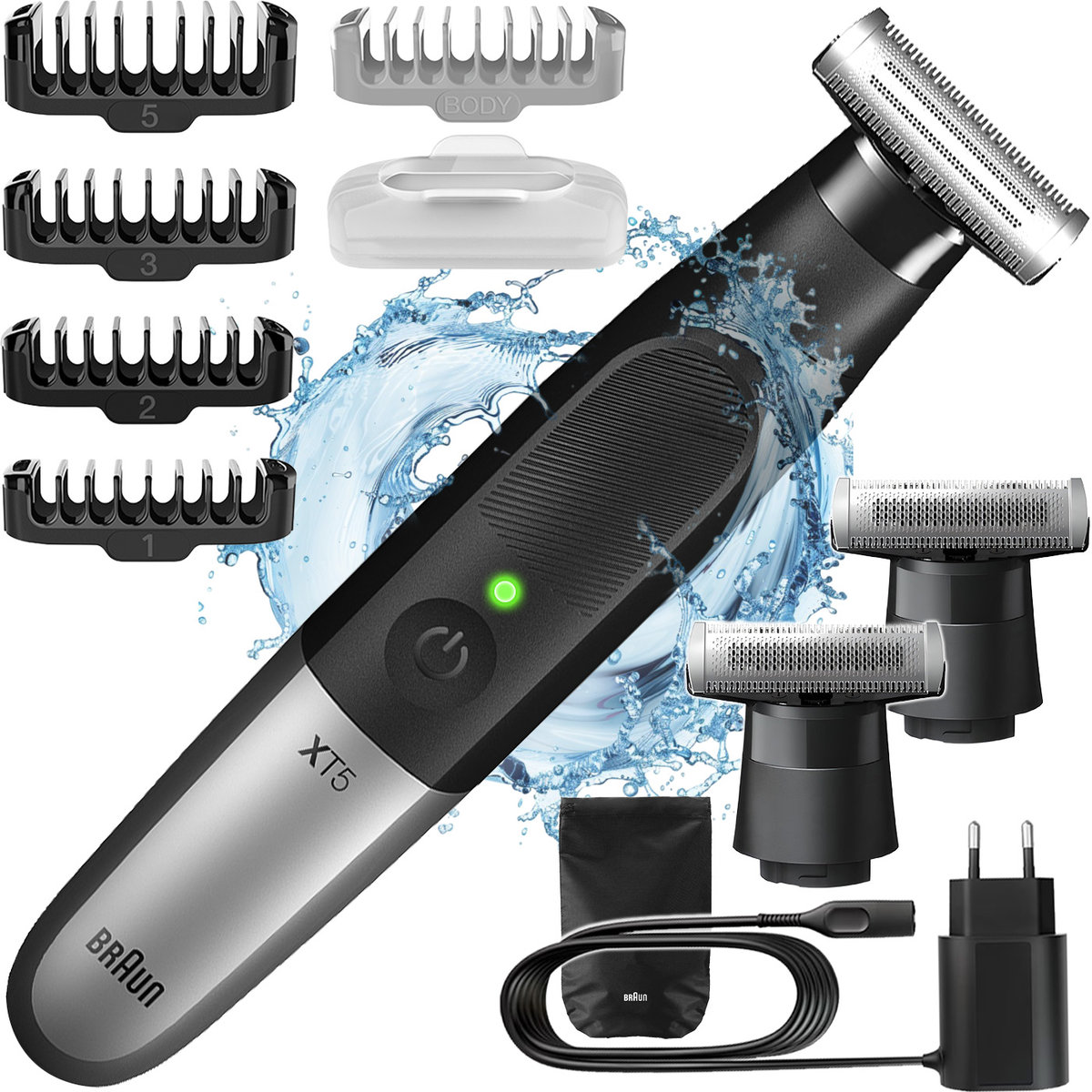 Braun SERIES 5 XT FLEX 4D 360° DWUSTRONNA WET&DRY+ TRYMER + NASADKI