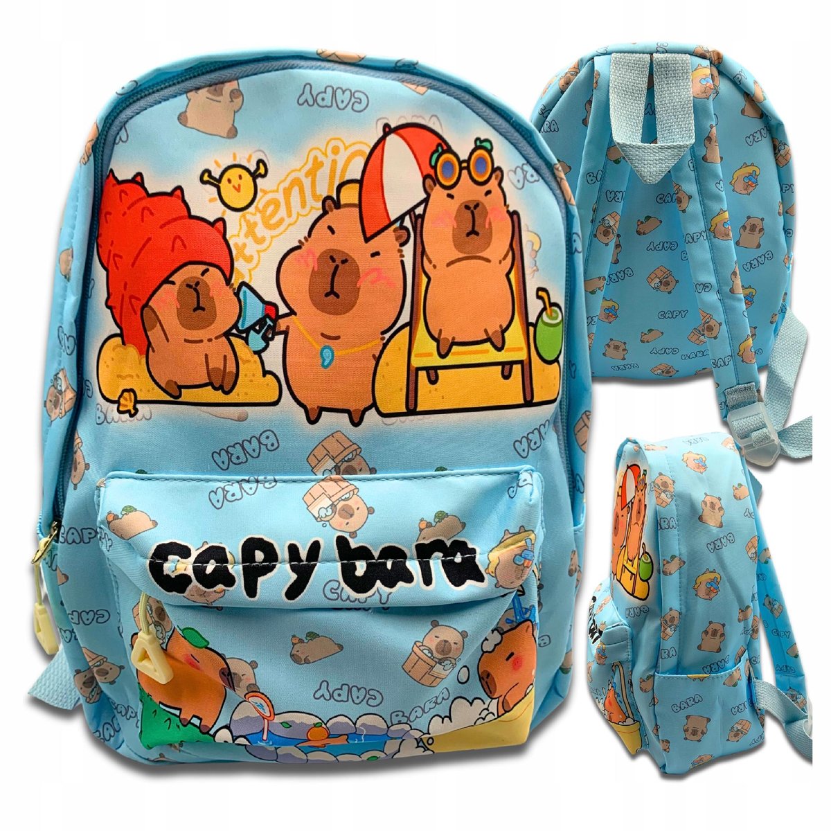 Plecak Kapibara Do Szkoly Szkolny Miejski Podróżny Plecaczek Kapibarka