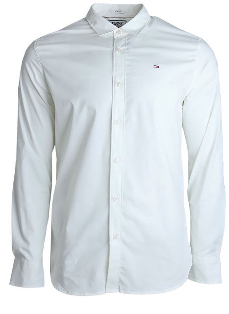 Tommy Hilfiger, Koszula męska, biała, rozmiar L
