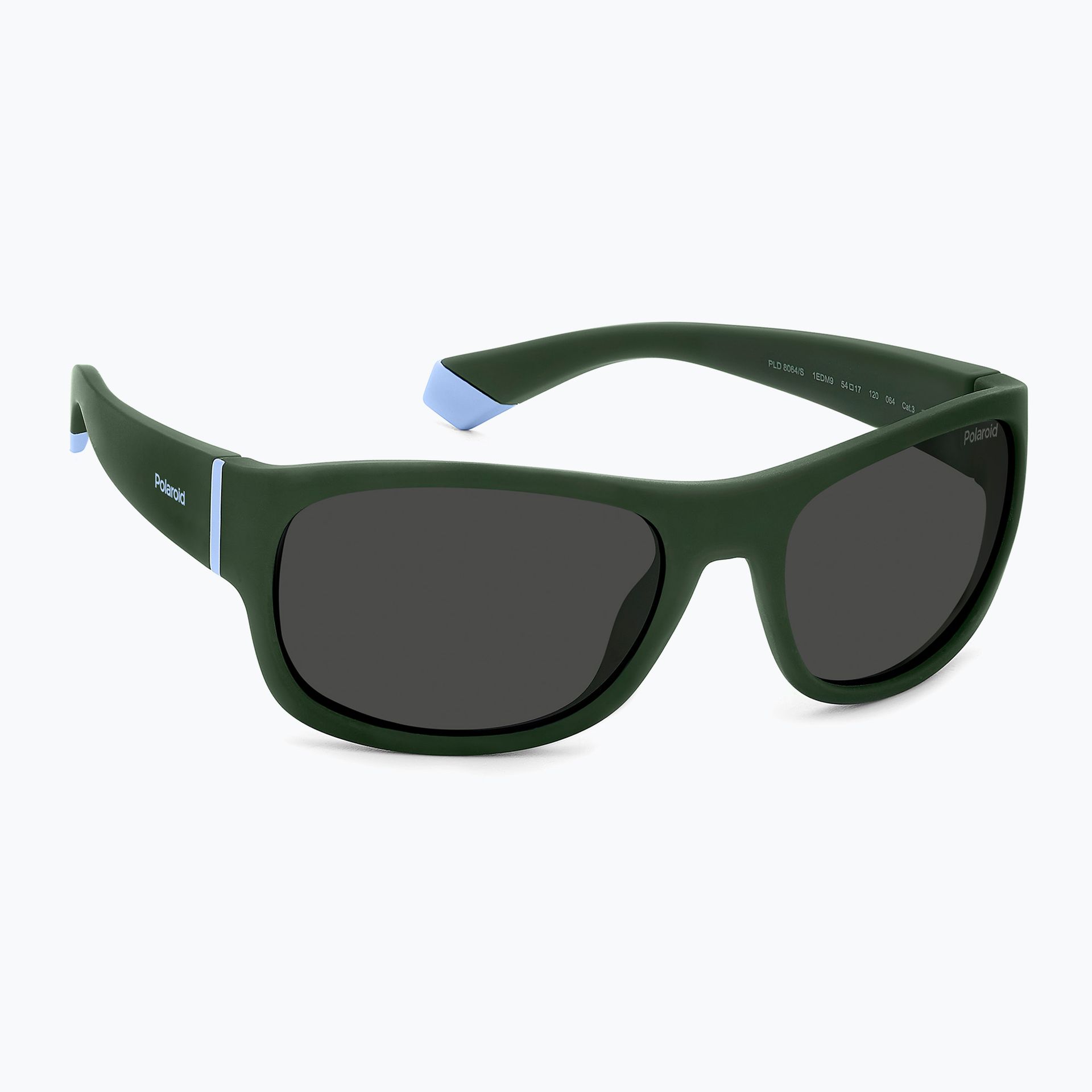 Okulary przeciwsłoneczne dziecięce Polaroid PLD 8064/S green/grey polarized WYSYŁKA W 24H 30 DNI NA ZWROT