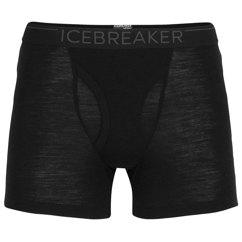 Męskie bokserki Icebreaker 175 Everyday Boxers wFly Rozmiar: XXL / Kolor: czarny