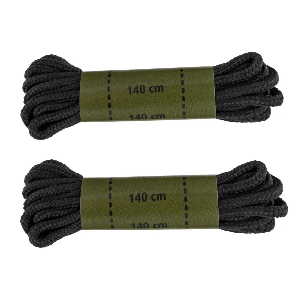 Sznurówki Mil-Tec 140 cm z poliestru Black
