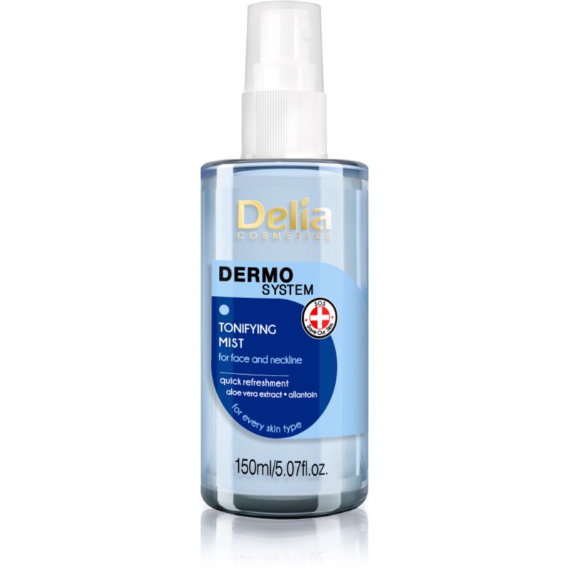 Delia Cosmetics Dermo System 150 ml Mgiełka tonizująca do twarzy szyi i dekoltu
