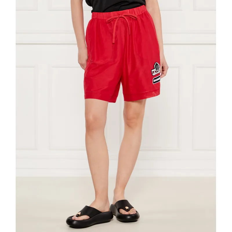 Pinko Szorty LEWIS Relaxed fit z dodatkiem jedwabiu