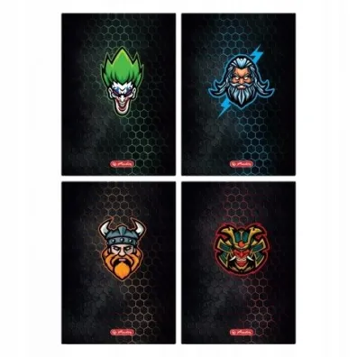 Herlitz, brulion A5, 96 kartek w linie - Game Avatars